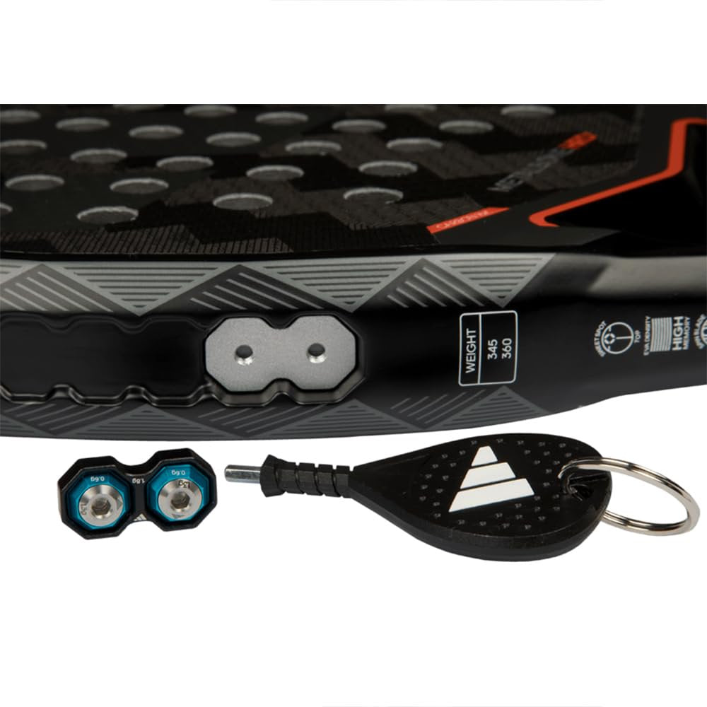 adidas Metalbone 3.4 Racket Ale Galán - Black, Diamond Shape, EVA Soft Performance Foam, aluminized Carbon 16K
