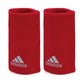 Adidas Large Tennis Wristband Red Grey