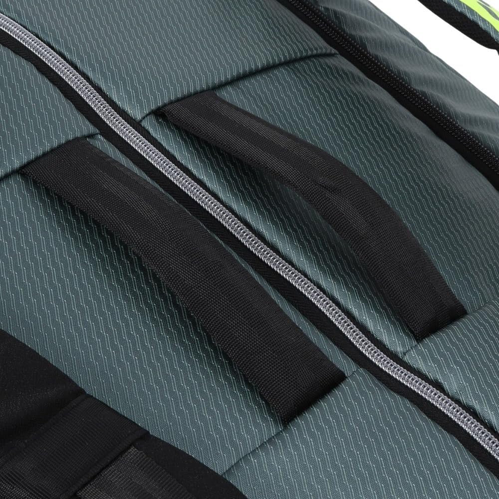 Babolat Pure Aero RH x12 Tennis Bag (Metallic Grey/Black/Fluo Yellow)
