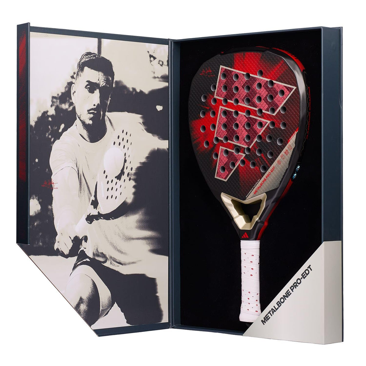 adidas Metalbone Pro EDT 2026 Ale Galán Padel Racquet, Diamond Shape, Soft Performance EVA Rubber, Aluminized Carbon Fiber 16K