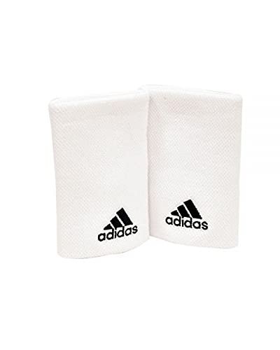 Adidas Large Tennis Wristband , White / Black
