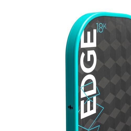 Diadem Edge 18K Pickleball Paddle USAPA Approved | 18K Carbon Fiber Face for Spin & Control | 16mm Control Paddle, Teal