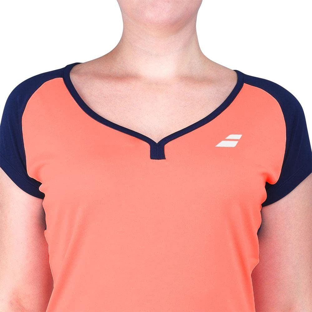 Babolat Women`s Play Cap Sleeve Tennis Top Fluo Strike