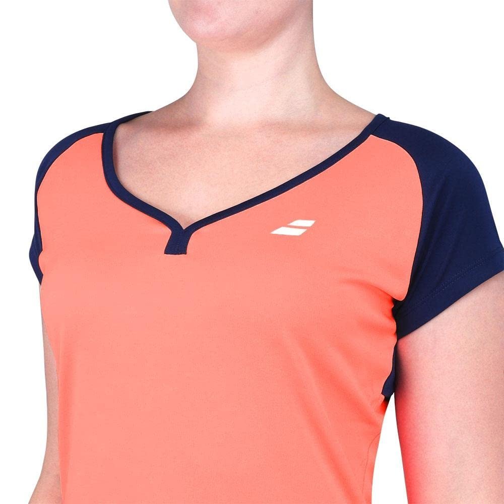 Babolat Women`s Play Cap Sleeve Tennis Top Fluo Strike