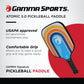 GAMMA Pickleball Paddles, Quantum Series, Micron 5.0, Neutron 5.0, Voltage 5.0, Atomic 5.0, USAPA Approved, Graphite Pickleball Paddle, Polypropylene Core, Honeycomb Grip, Great Feel, More Control