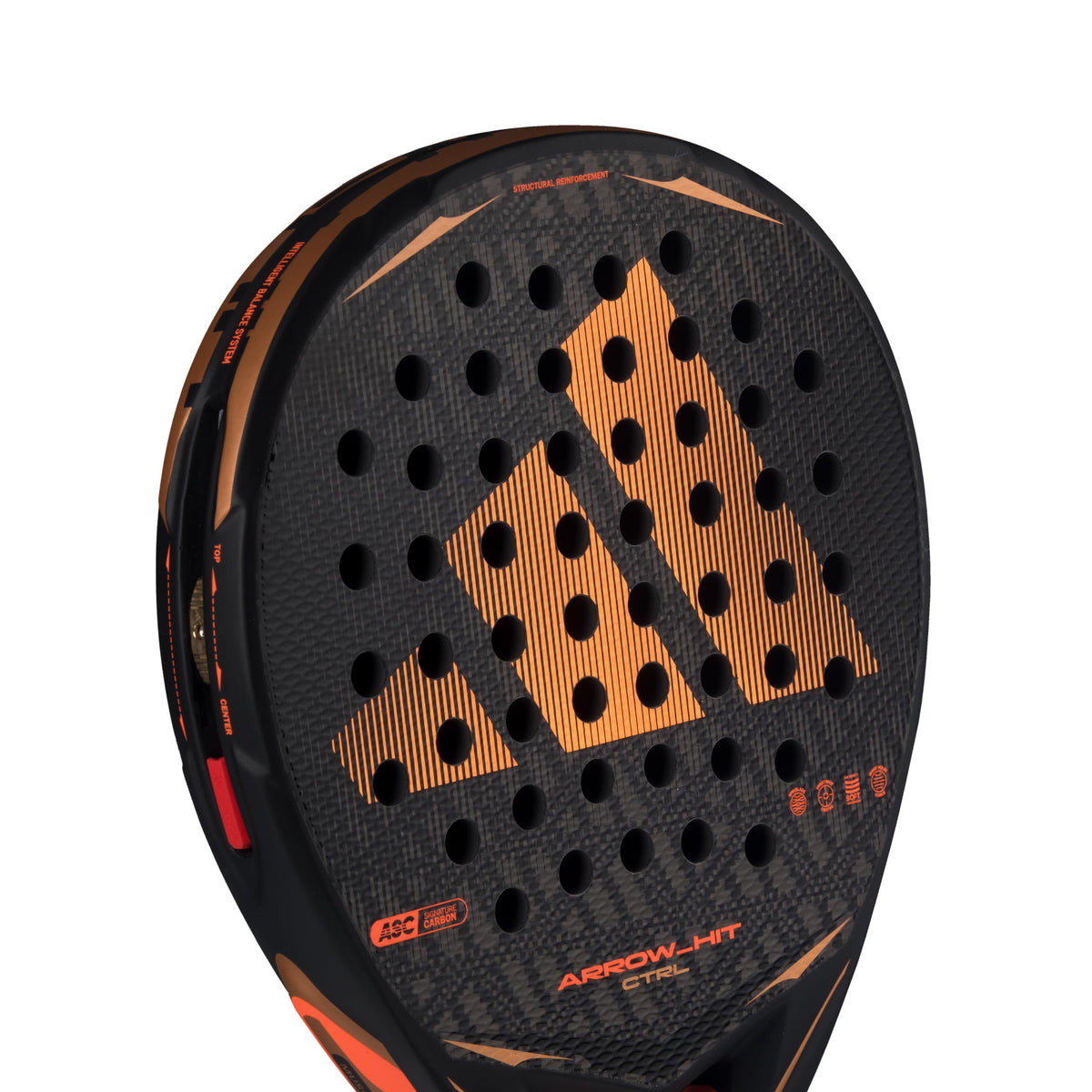 adidas Arrow Hit Ctrl 2026 Padel Racket Black, Round Shape, EVA Soft Performance Foam, ASC