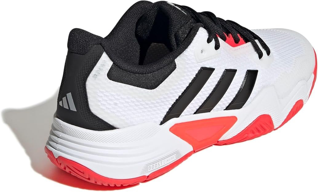 Adidas Men's  SoleMatch Control 2 Tennis Shoe,  White/ Black /Red