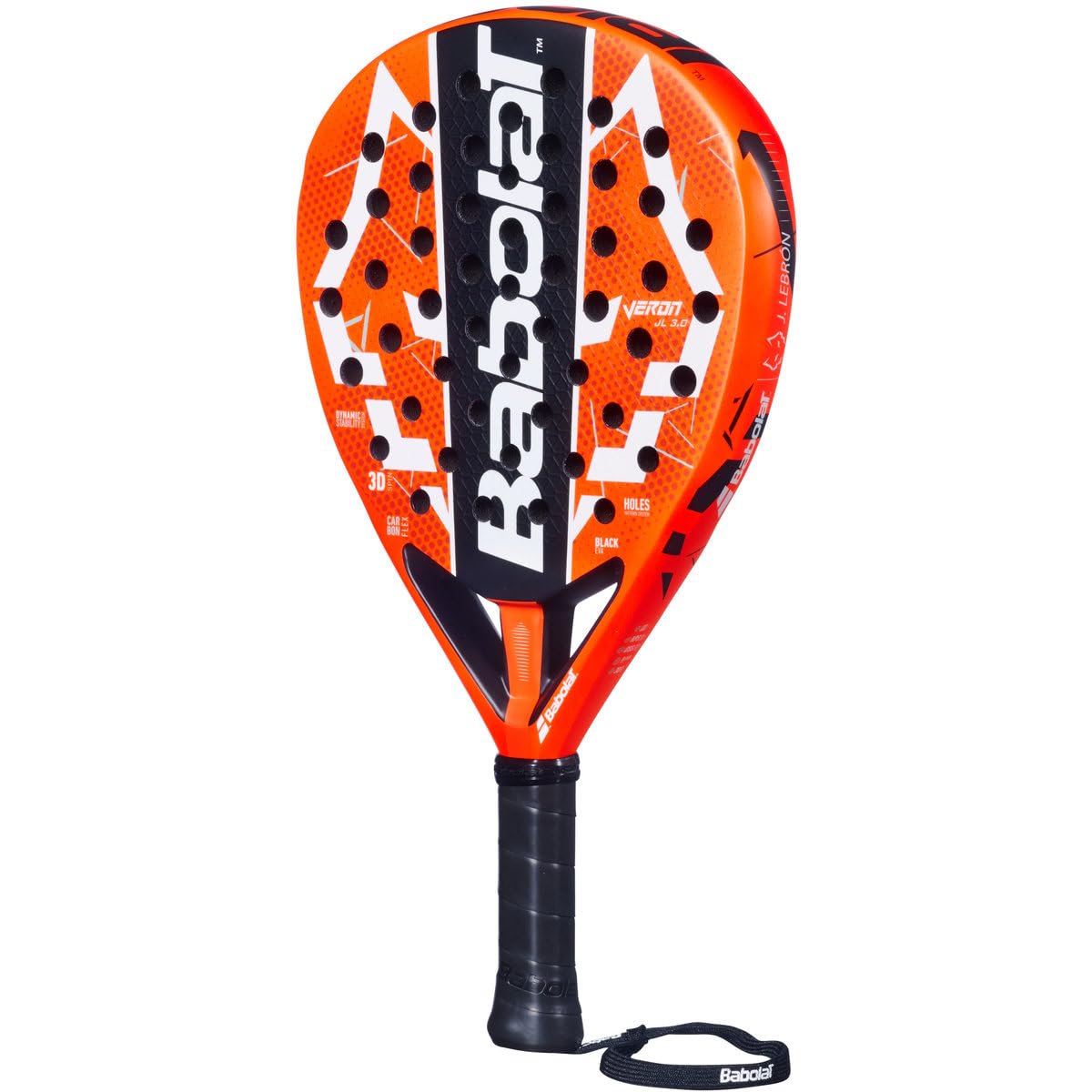Babolat Veron Juan Lebron 3.0 Padel Racket (Orange/Black)