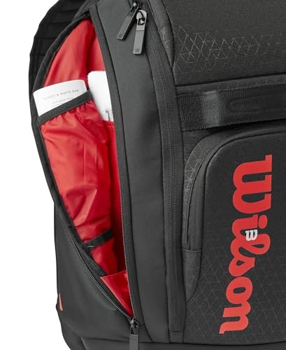 Wilson Clash V3 Super Tour Tennis Backpack - Black/Infrared