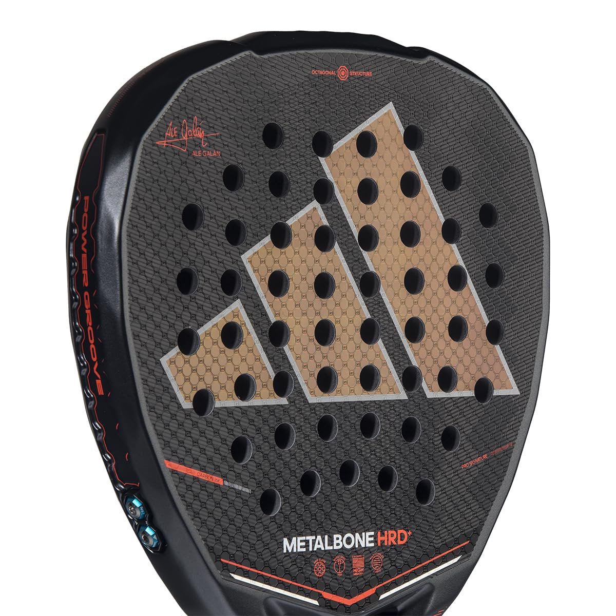 adidas Metalbone HRD 2026 Padel Racket - Black Diamond Shape with EVA Foam & Carbon 16K