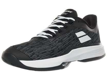 Babolat Men's Jet Tere 2 All Court Tennis Shoes, Black/White (US Men's Size 8)