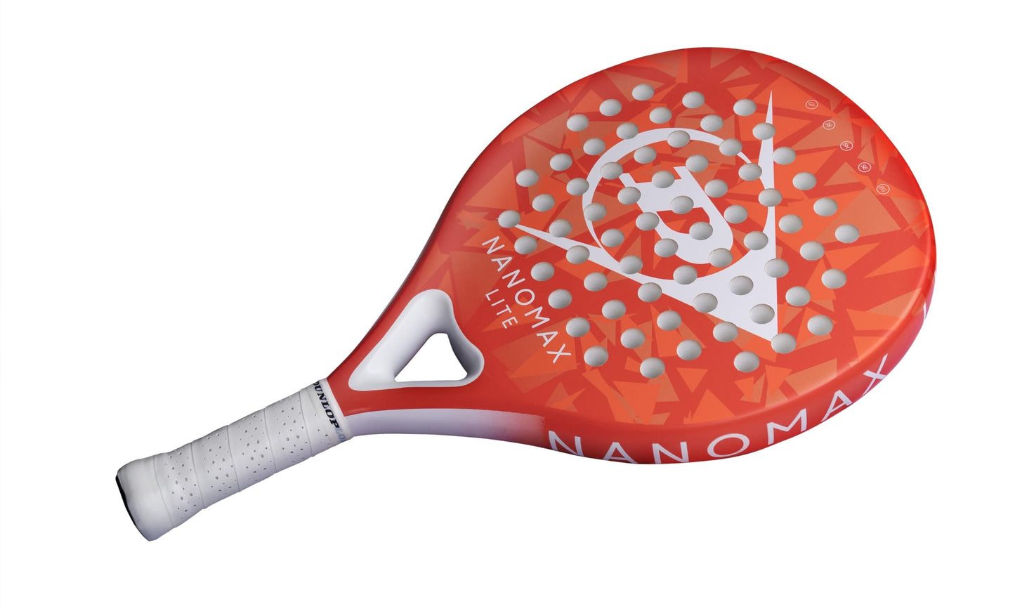 Dunlop Sports Nanomax Lite Padel Racket, Red/White