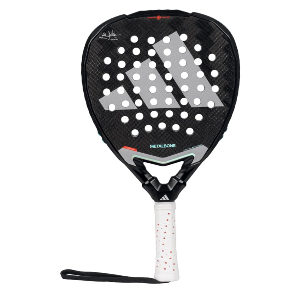 adidas Metalbone 3.4 Racket Ale Galán - Black, Diamond Shape, EVA Soft Performance Foam, aluminized Carbon 16K