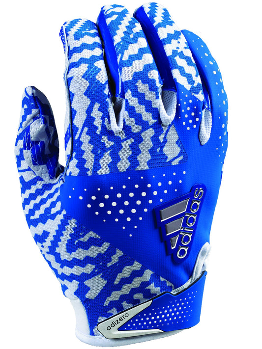 Adidas Adizero 5.0 Football Gloves Small White/Royal