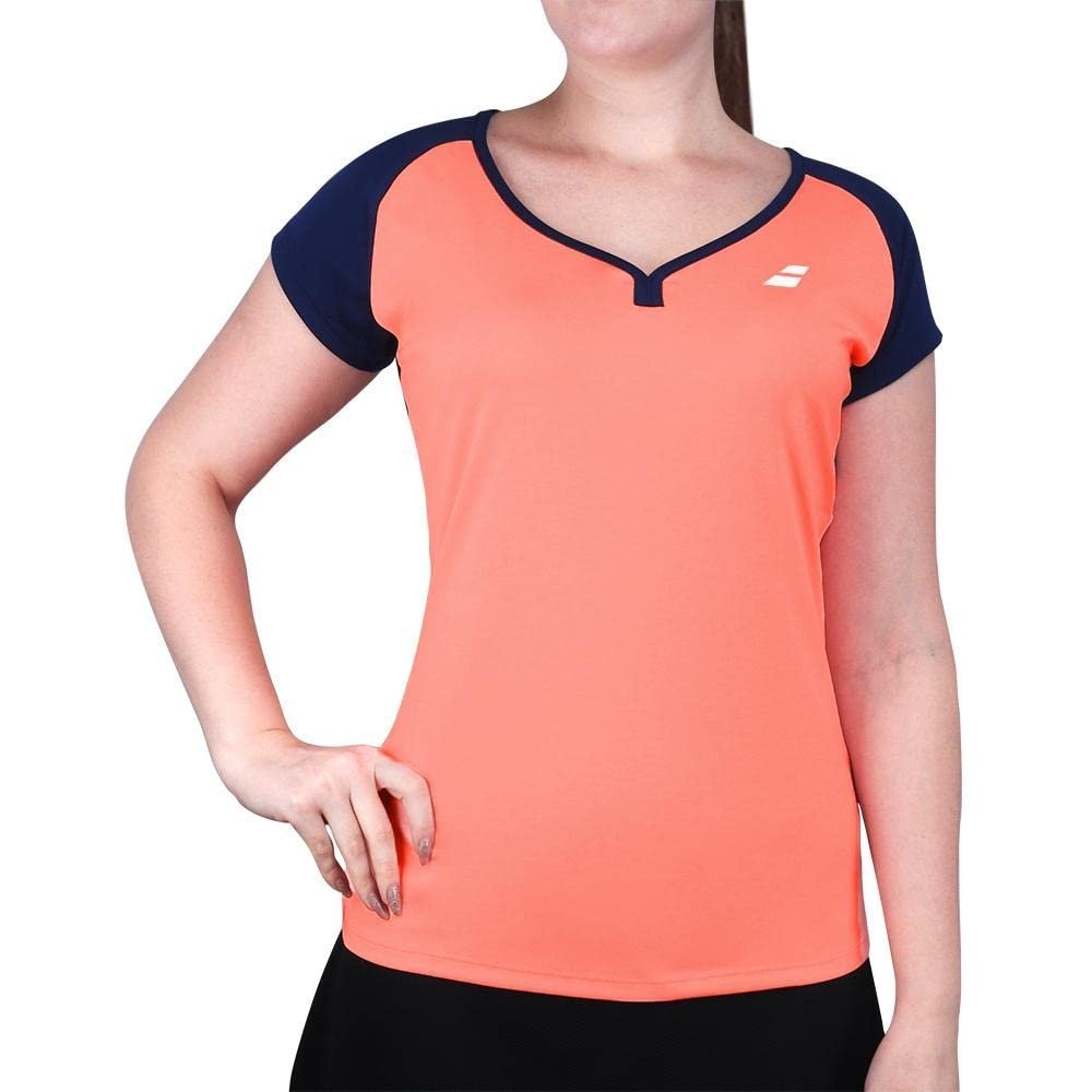 Babolat Women`s Play Cap Sleeve Tennis Top Fluo Strike