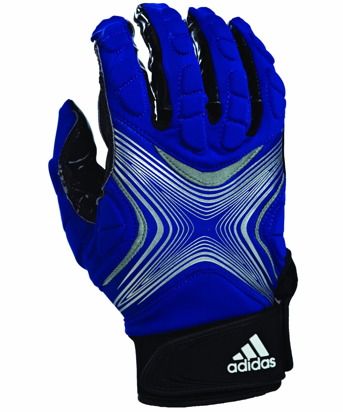 adidas Powerweb 2.0 Football Receiver Gloves, Small, Forest/Silver