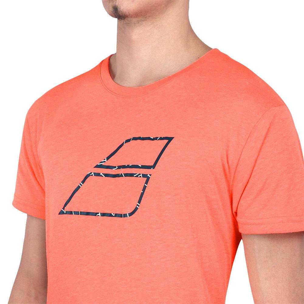 Babolat Exercise Big Flag Tee Shirt - Fluo Strike Heather