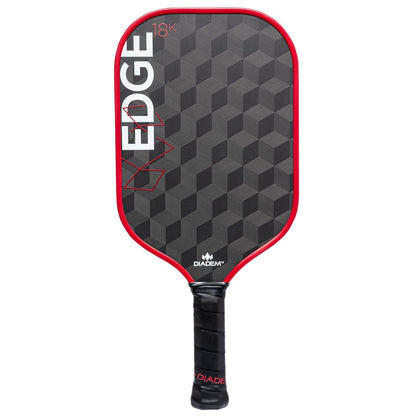 Diadem Edge 18K Pickleball Paddle USAPA Approved | 18K Carbon Fiber Face for Spin & Control | 16mm Control Paddle, Red