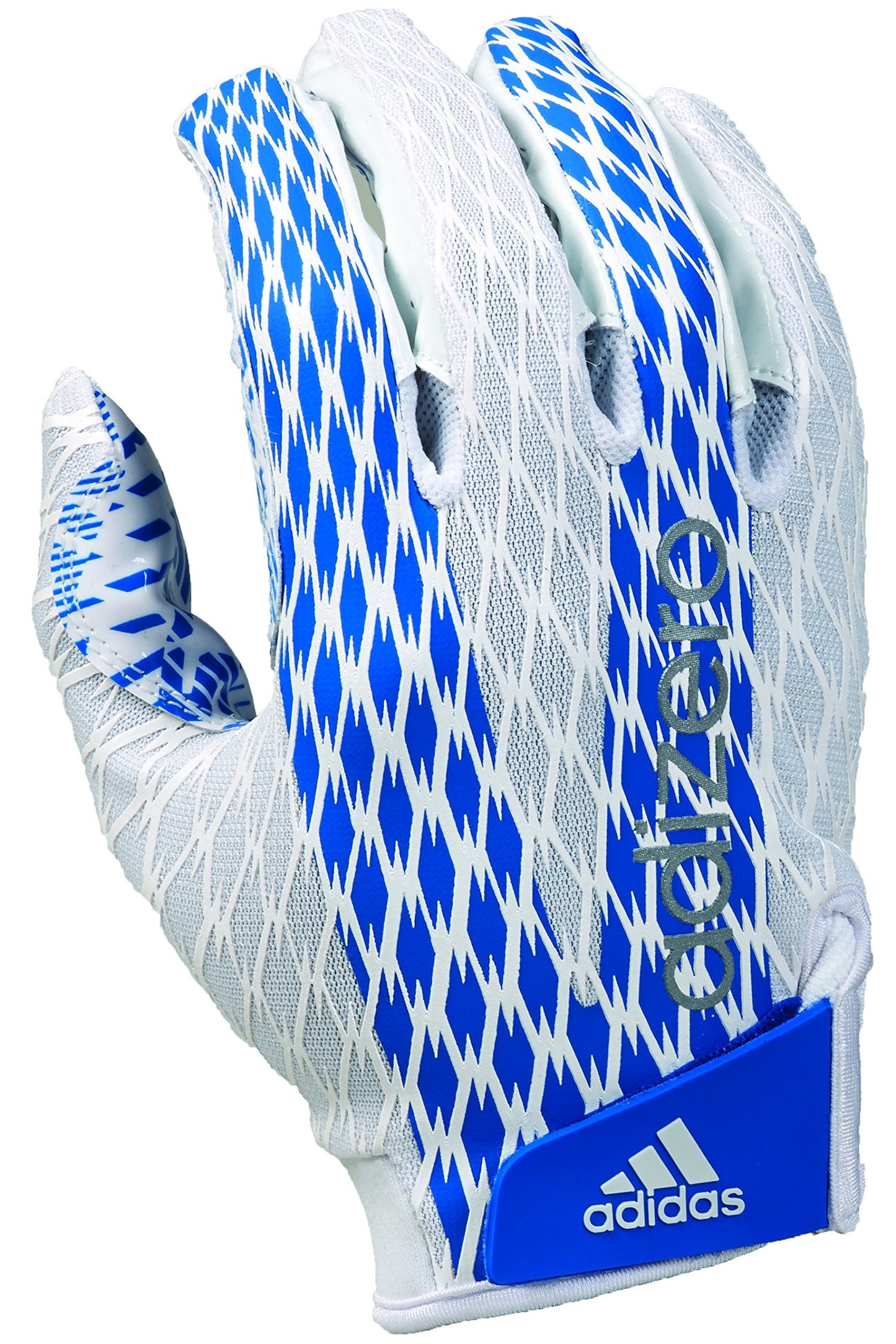Adidas Adizero 4.0 Adult Football Receiver's Gloves, White/Black, Small