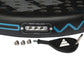 adidas Adipower Multiweight Ctrl 3.4 Racket Álex Ruiz - Black Blue, Round Shape, EVA High Memory Foam, Carbon 18K