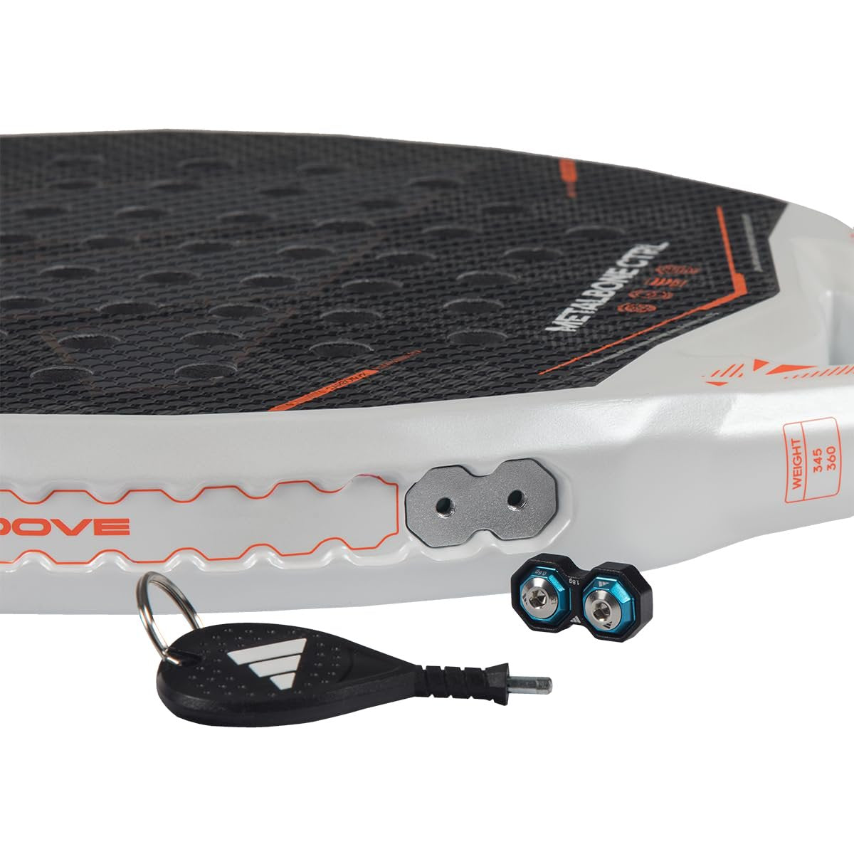 adidas Metalbone Ctrl 2026 Padel Racket - White Round Shape with EVA Soft Foam & Carbon 16K