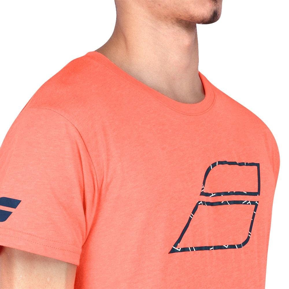 Babolat Exercise Big Flag Tee Shirt - Fluo Strike Heather