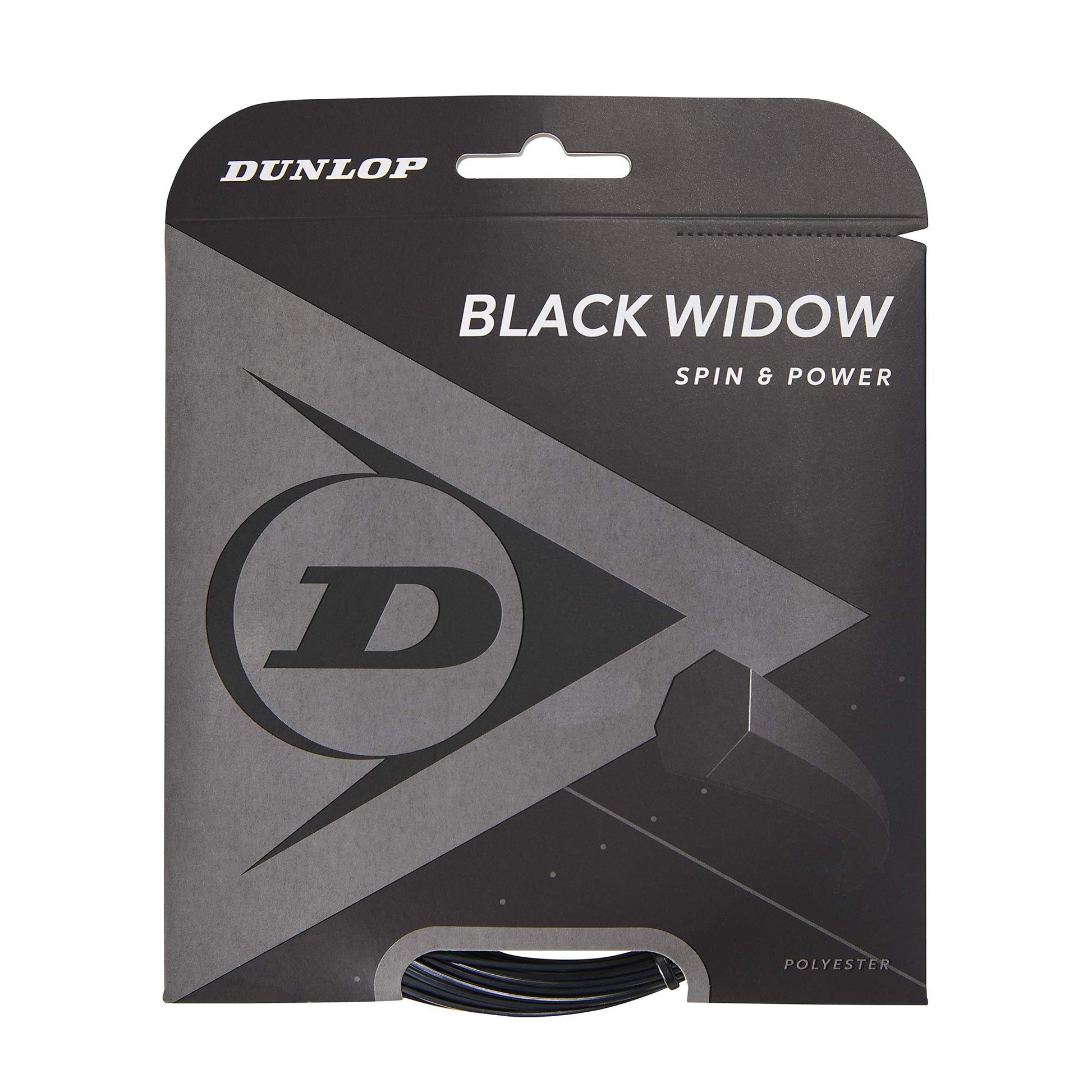 Dunlop Black Widow Tennis String, 16g