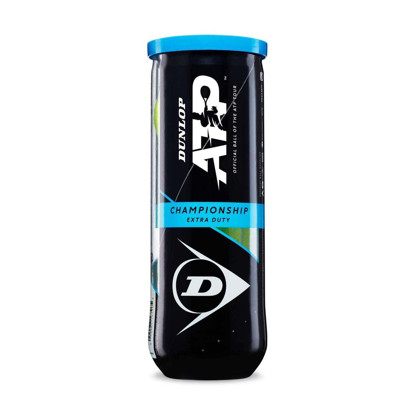 Dunlop Sports ATP Championship Extra Duty Tennis Balls, 4 x 3-Ball cans(12 Balls Total)