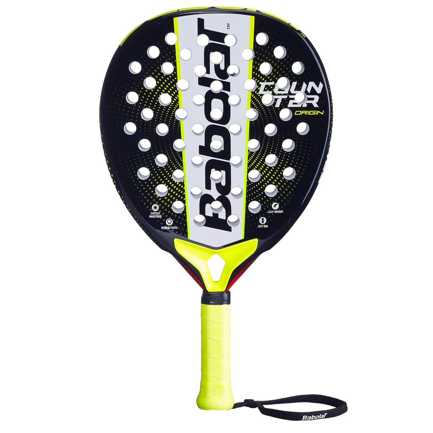 Babolat Counter Origin Padel Racket (Black/Yellow)
