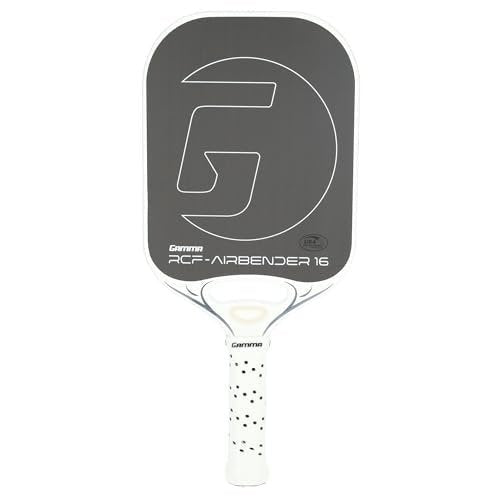 GAMMA Airbender Carbon Fiber Pickleball Paddle with Customizable Handle Weight System and Aerodynamic Open Throat with Shock Absorbing Gel Insert