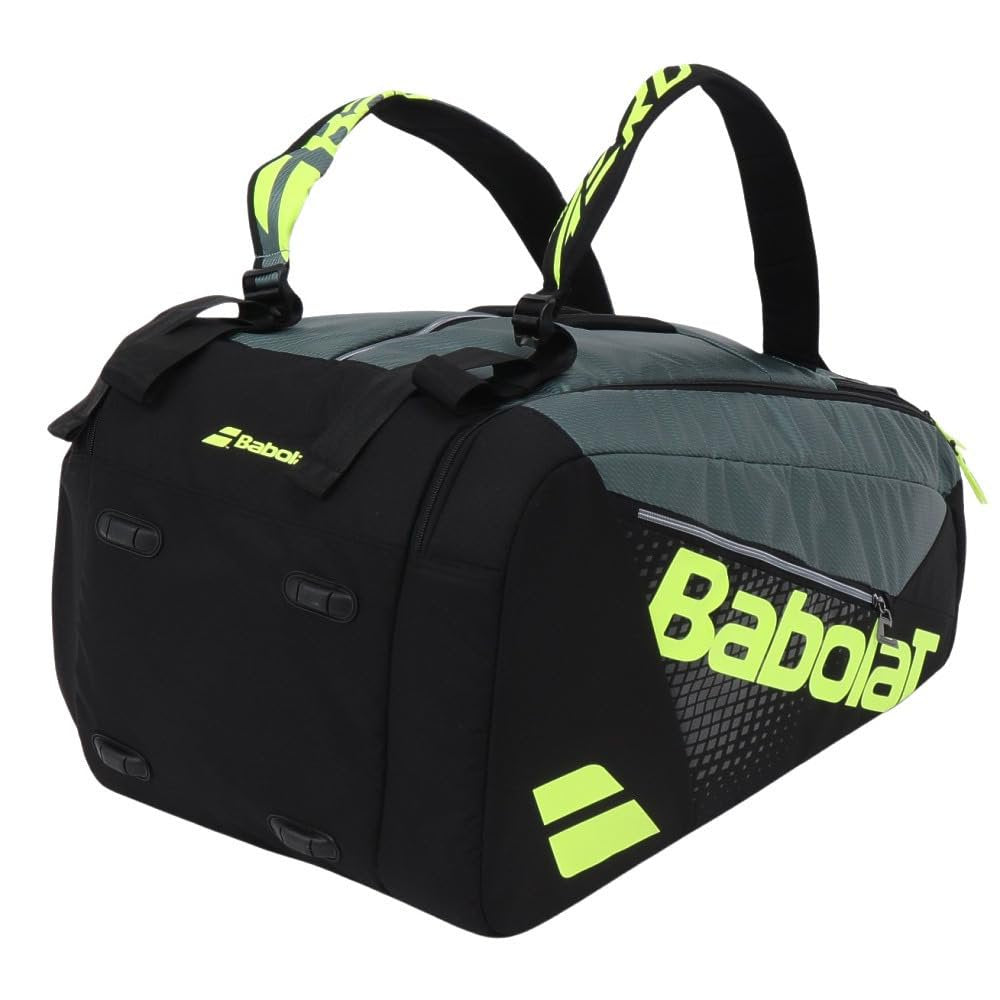 Babolat Pure Aero RH x12 Tennis Bag (Metallic Grey/Black/Fluo Yellow)