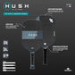 Diadem Hush | Quiet Pickleball Paddle, Double Thermoformed, Carbon Fiber Core, Power, Precision, Anti-Dampening Kraibon Technology (Black)