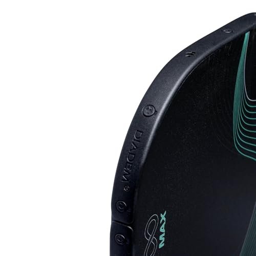 Diadem Icon Infinity Max Pickleball Paddle | Large Sweet Spot | Dual Foam Core & Carbon Fiber | Maximum Power, Control, and Spin | High Performance with Replaceable Edge Guard (Mint)