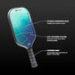 Diadem Rush Pickleball Paddle | USAPA Approved | Lightweight Fiberglass 16mm Paddle with Fiberglass Surface for Spin & Control | Marine Teal