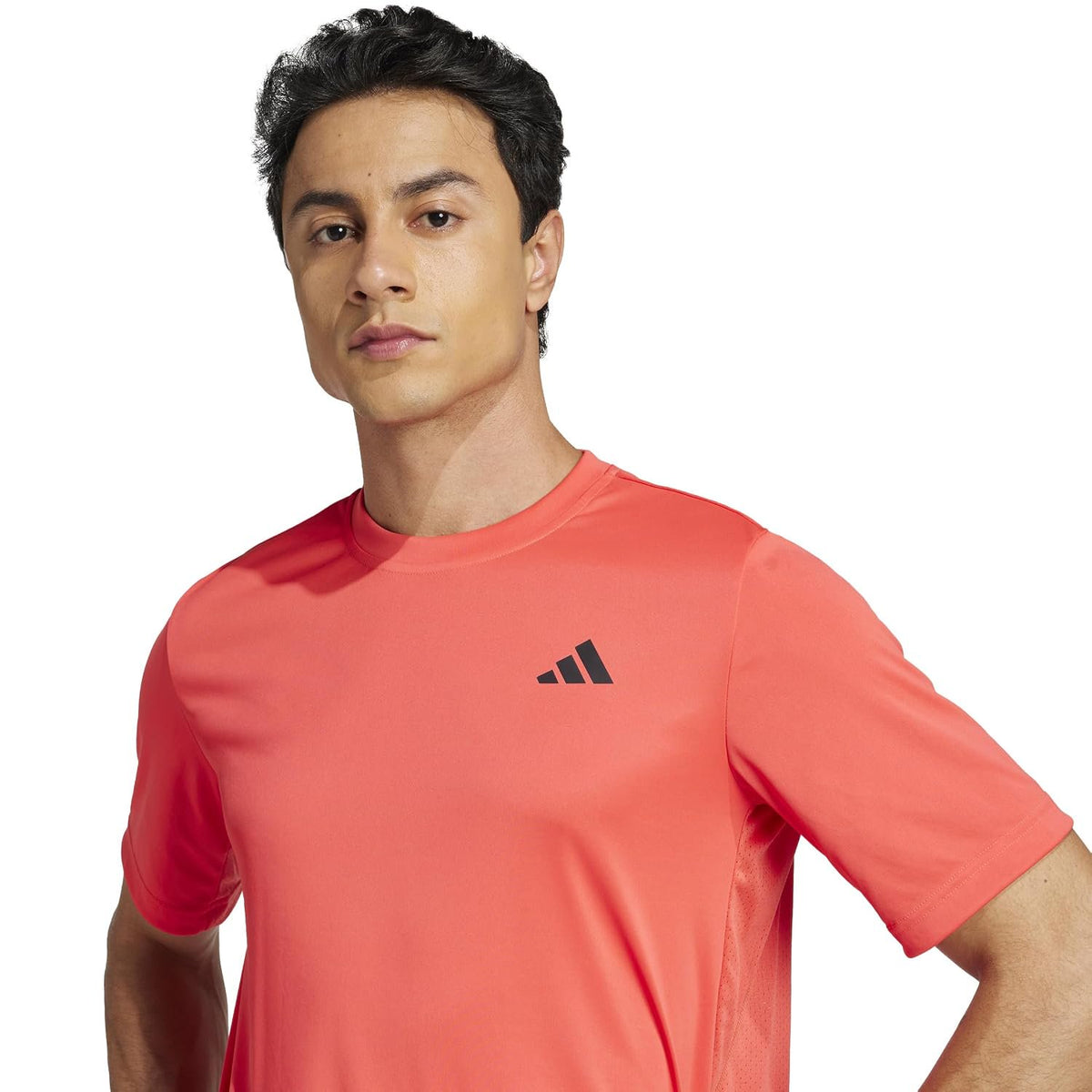 adidas Men's Club Tennis Climacool T-Shirt, Semi Lucid Red, Small