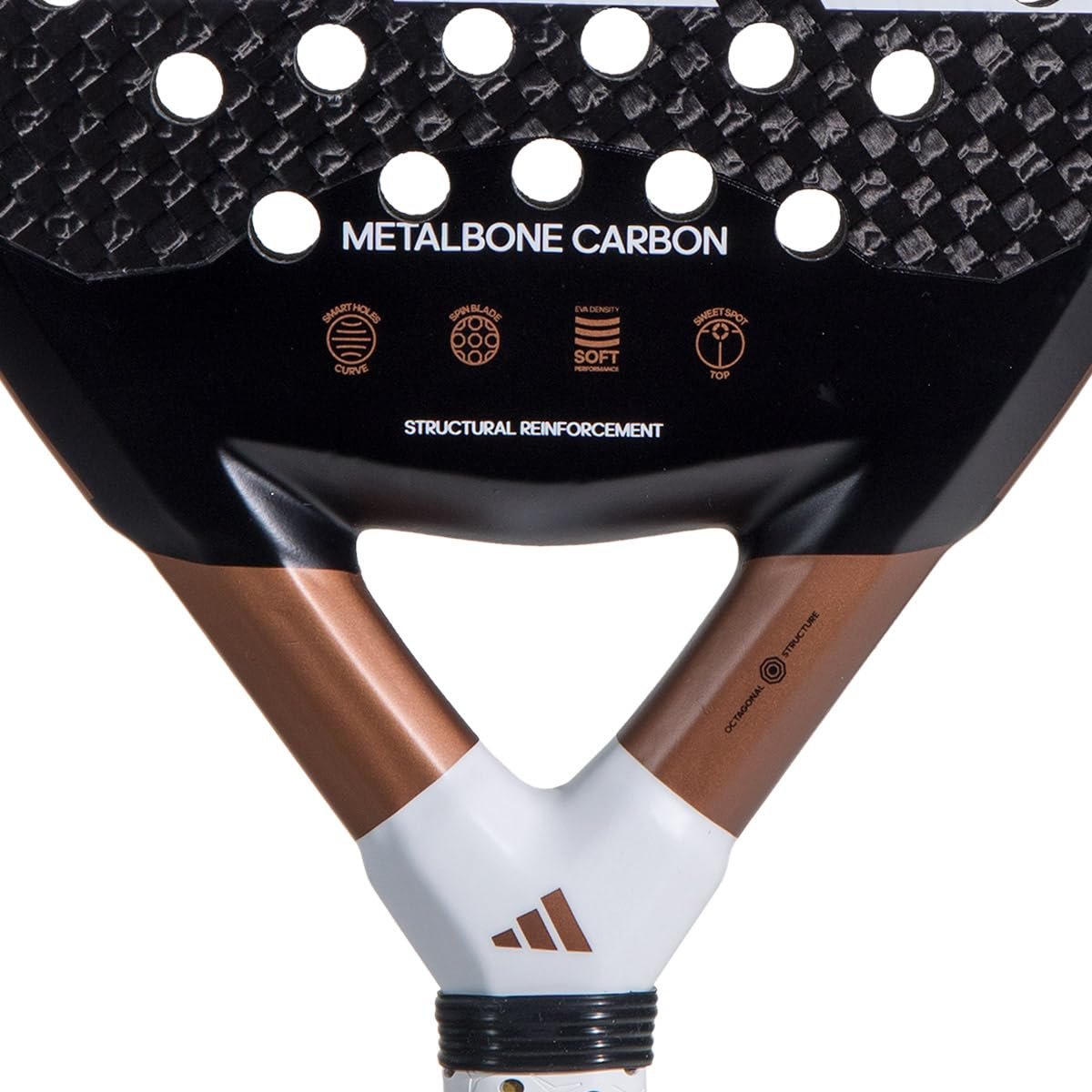 Adidas METALBONE Carbon Black and Gold Padel Racket