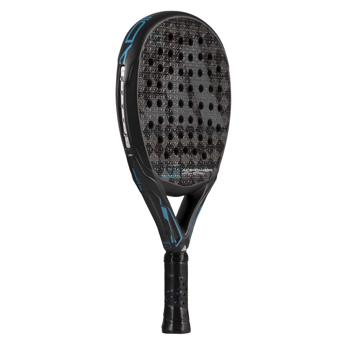adidas Adipower Multiweight Ctrl 3.4 Racket Álex Ruiz - Black Blue, Round Shape, EVA High Memory Foam, Carbon 18K