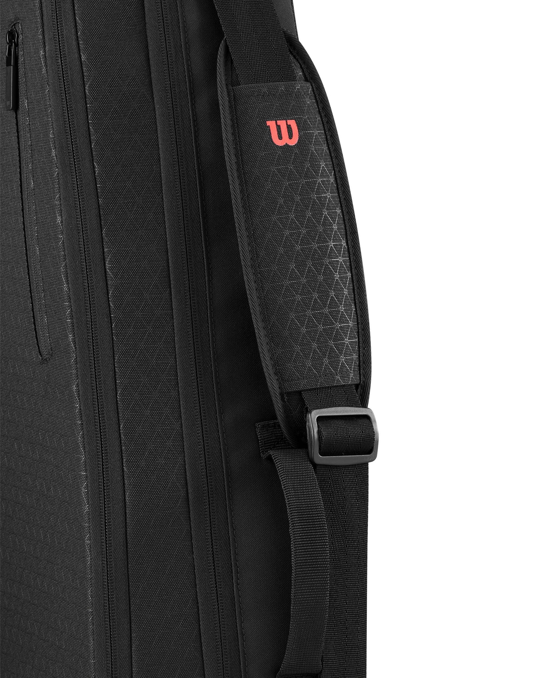 WILSON Clash V3 Super Tour 3 Racquet Racket Bag - Black/Infrared
