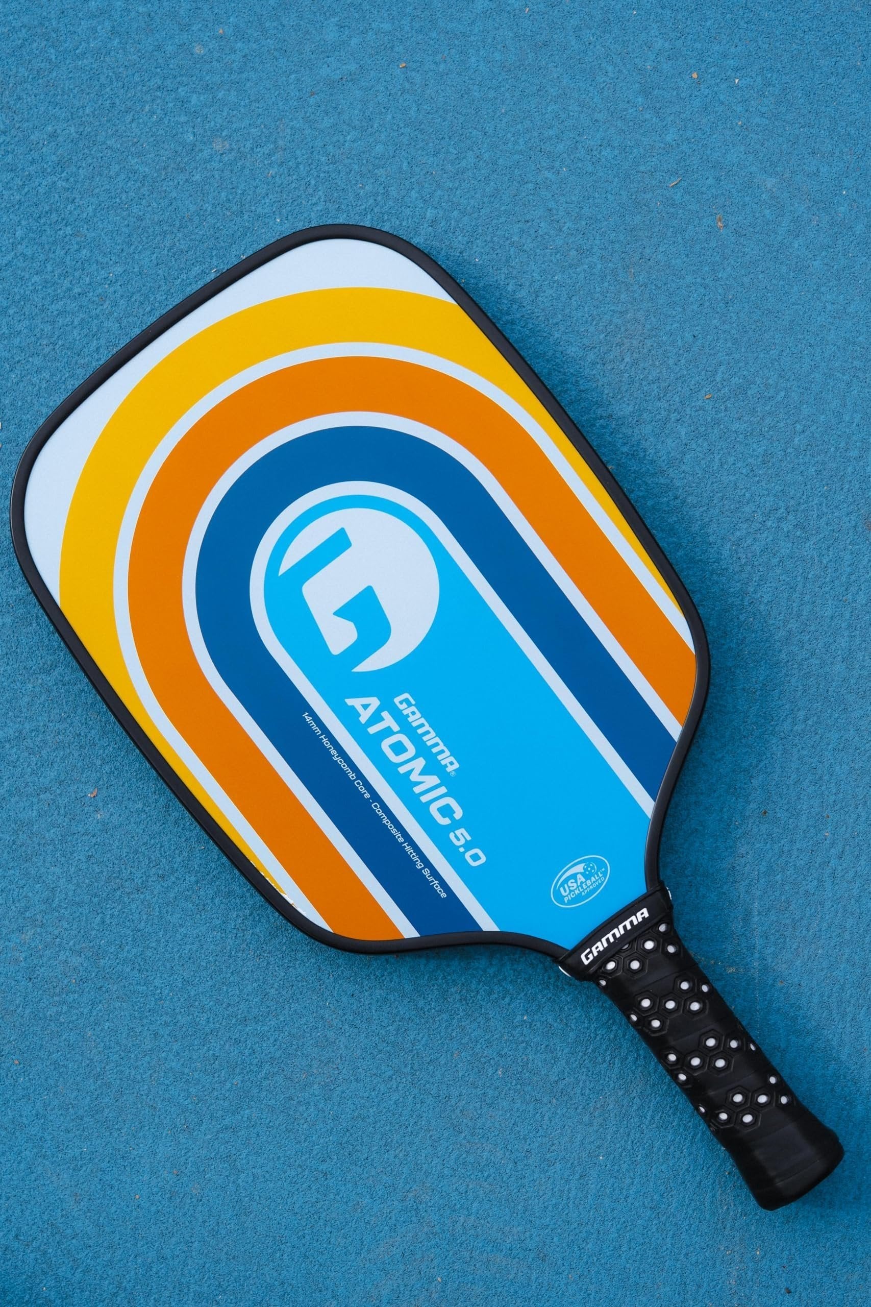 GAMMA Pickleball Paddles, Quantum Series, Micron 5.0, Neutron 5.0, Voltage 5.0, Atomic 5.0, USAPA Approved, Graphite Pickleball Paddle, Polypropylene Core, Honeycomb Grip, Great Feel, More Control