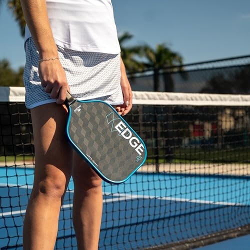 Diadem Edge 18K Pickleball Paddle USAPA Approved | 18K Carbon Fiber Face for Spin & Control | 16mm Control Paddle, Teal