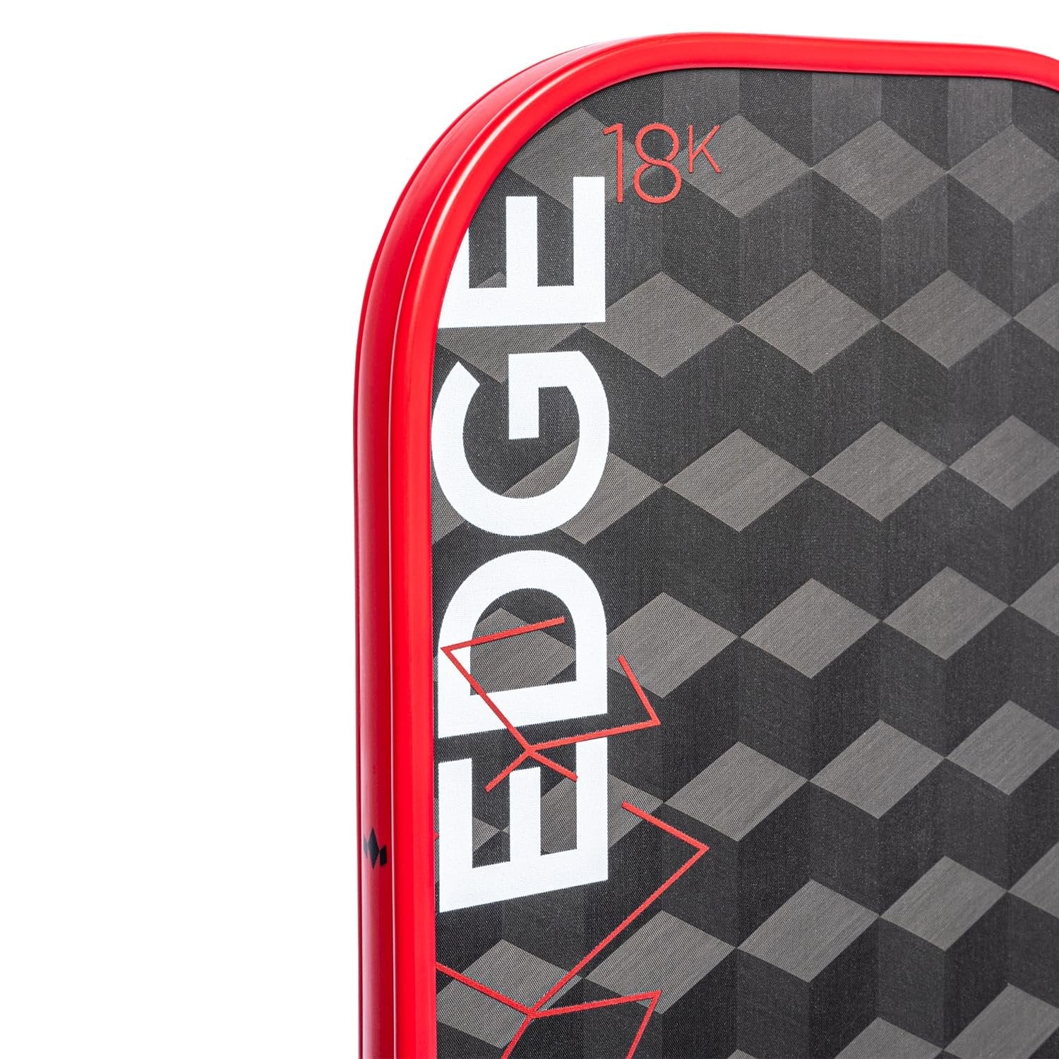 Diadem Edge 18K Pickleball Paddle USAPA Approved | 18K Carbon Fiber Face for Spin & Control | 16mm Control Paddle, Red
