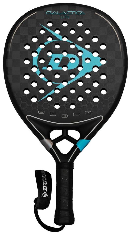 Dunlop Sports Galactica Lite Padel Racket, Black/Blue V25