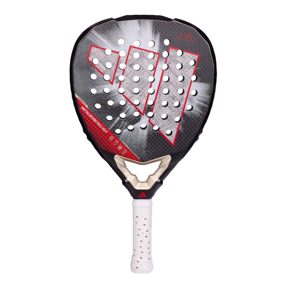adidas Metalbone Pro EDT 2026 Ale Galán Padel Racquet, Diamond Shape, Soft Performance EVA Rubber, Aluminized Carbon Fiber 16K