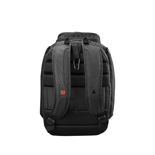 Wilson Clash V3 Super Tour Tennis Backpack - Black/Infrared