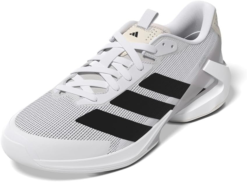 adidas Men's  Adizero Ubersonic 5 Tennis Shoe,  White Black