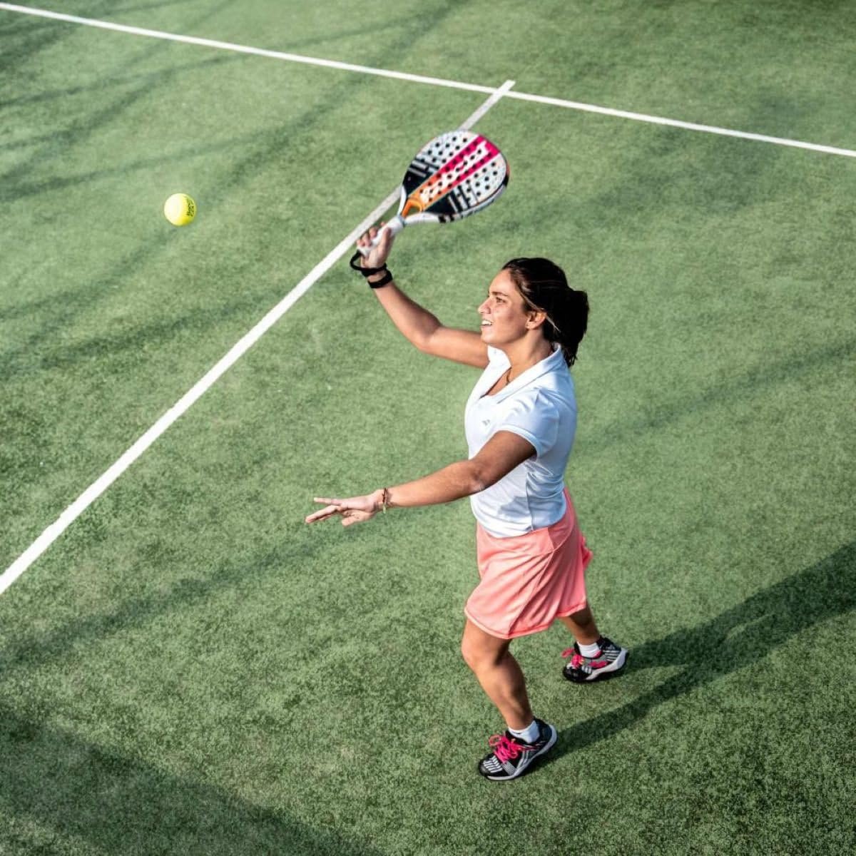 Babolat Dyna Energy Padel Racket (Pink/Orange/White)