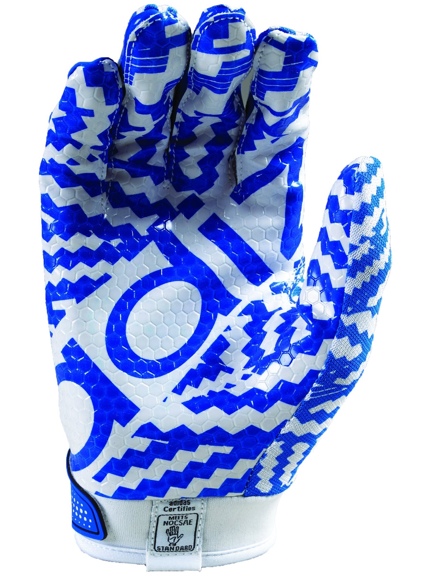 Adidas Adizero 5.0 Football Gloves Small White/Royal