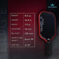 Diadem Warrior Edge Pickleball Paddle | Etched Carbon Face for Max Spin, 16mm Aero Guard, Comfort Max Grip, 16mm Honeycomb Core, Midweight 8oz | Indoor/Outdoor | USAPA Approved, Ghost