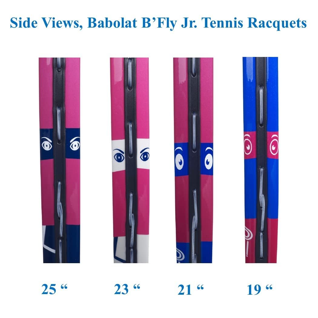 Babolat B’Fly Junior 23 Inch Tennis Racquet (White/Pink)