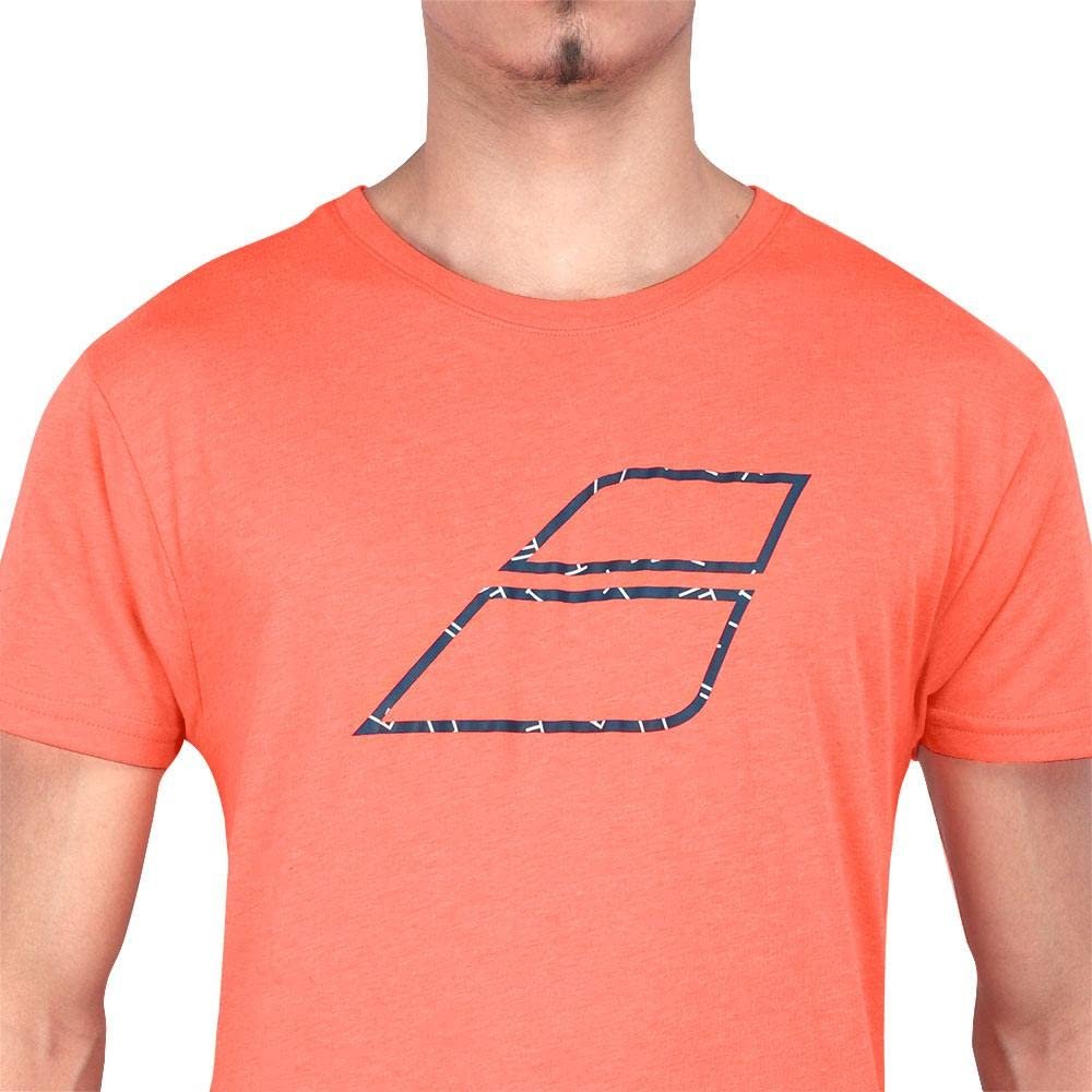 Babolat Exercise Big Flag Tee Shirt - Fluo Strike Heather